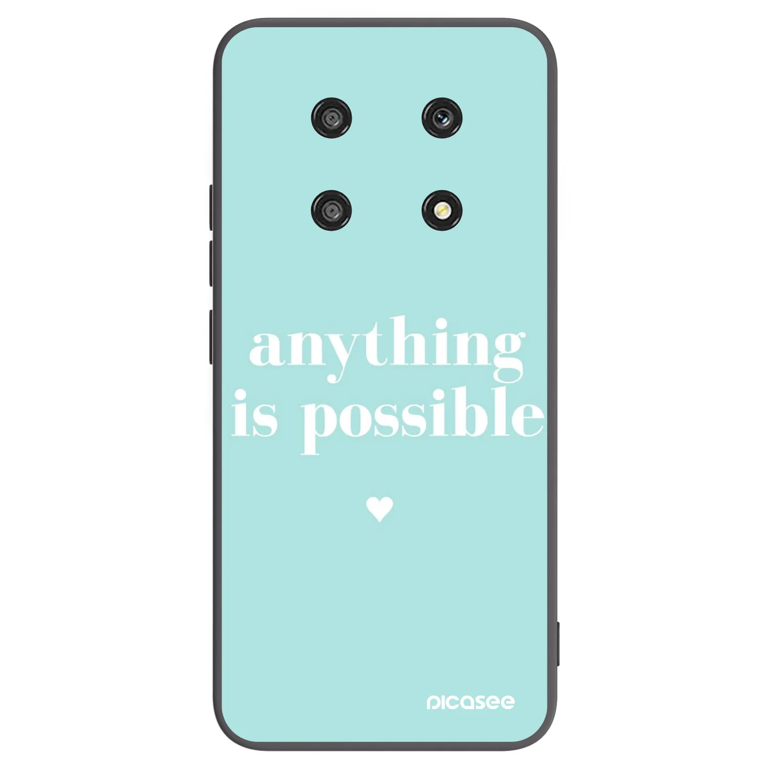Picasee fekete szilikon tok az alábbi mobiltelefonokra Honor Magic4 Lite 5G - Anything is possible