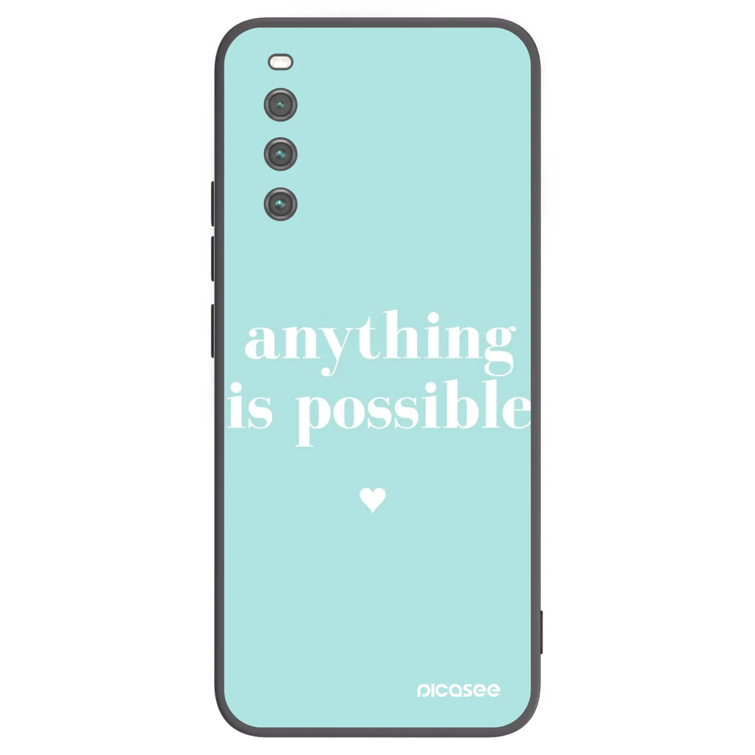 Picasee fekete szilikon tok az alábbi mobiltelefonokra Sony Xperia 10 IV 5G - Anything is possible