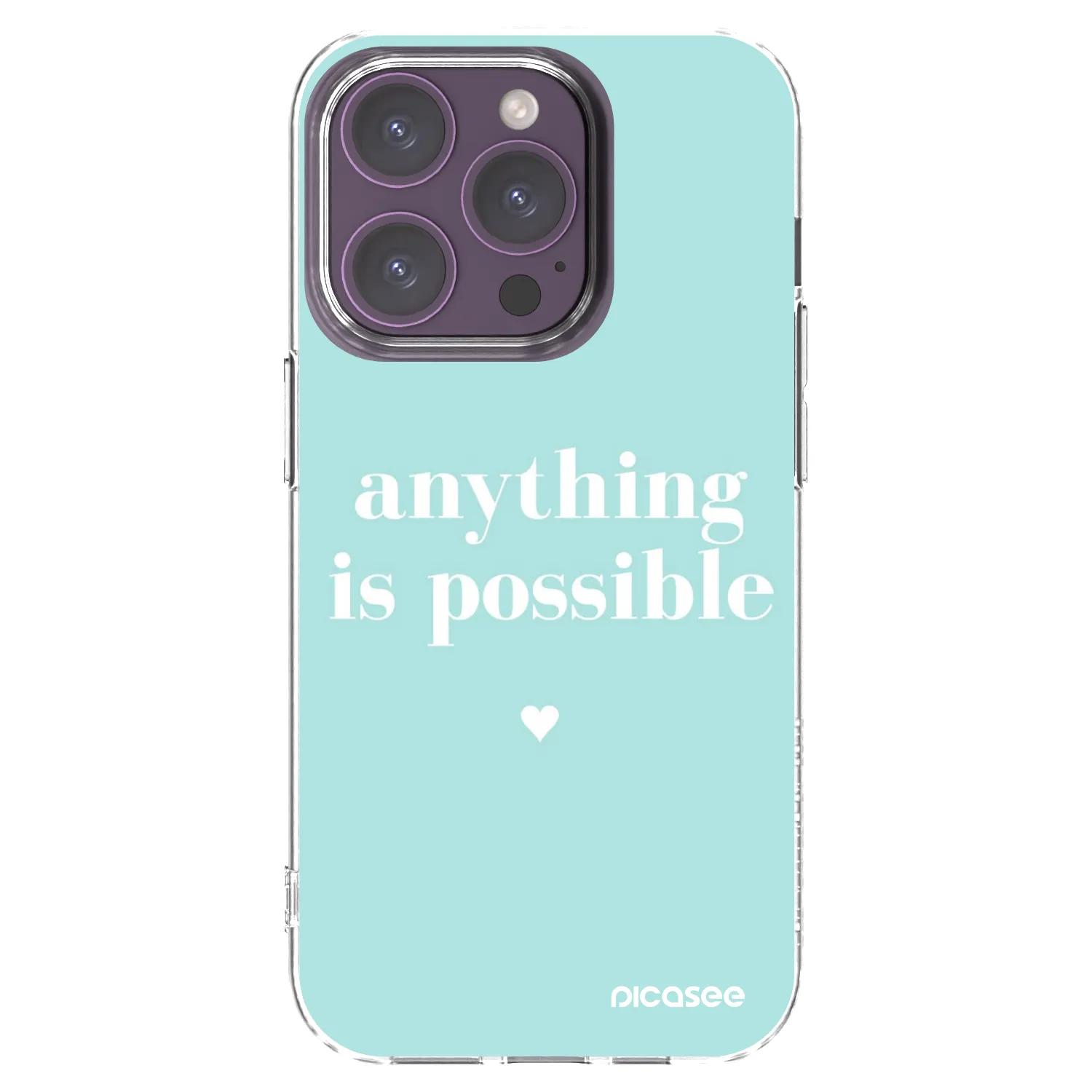 Picasee átlátszó szilikon tok az alábbi mobiltelefonokra Apple iPhone 14 Pro - Anything is possible
