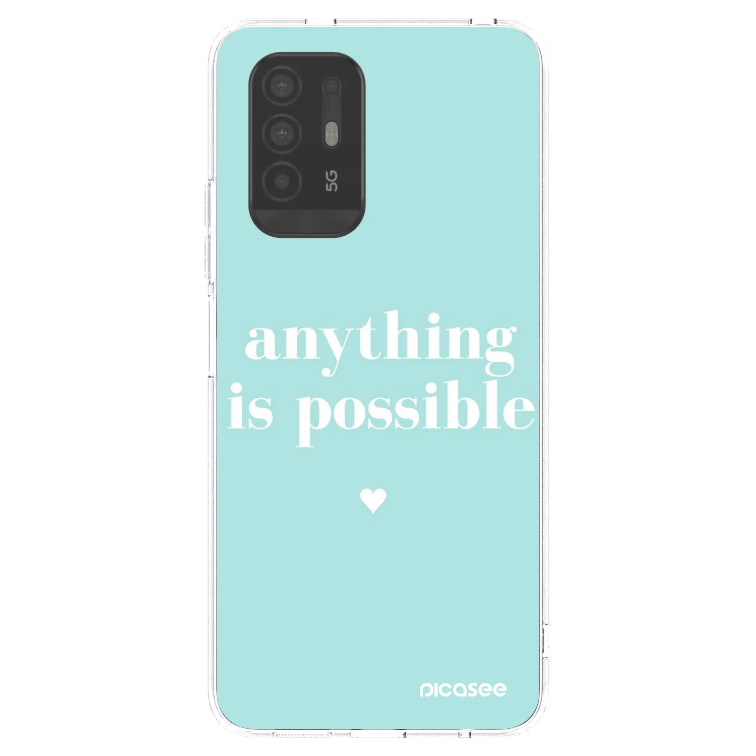 Picasee átlátszó szilikon tok az alábbi mobiltelefonokra OPPO A94 5G - Anything is possible