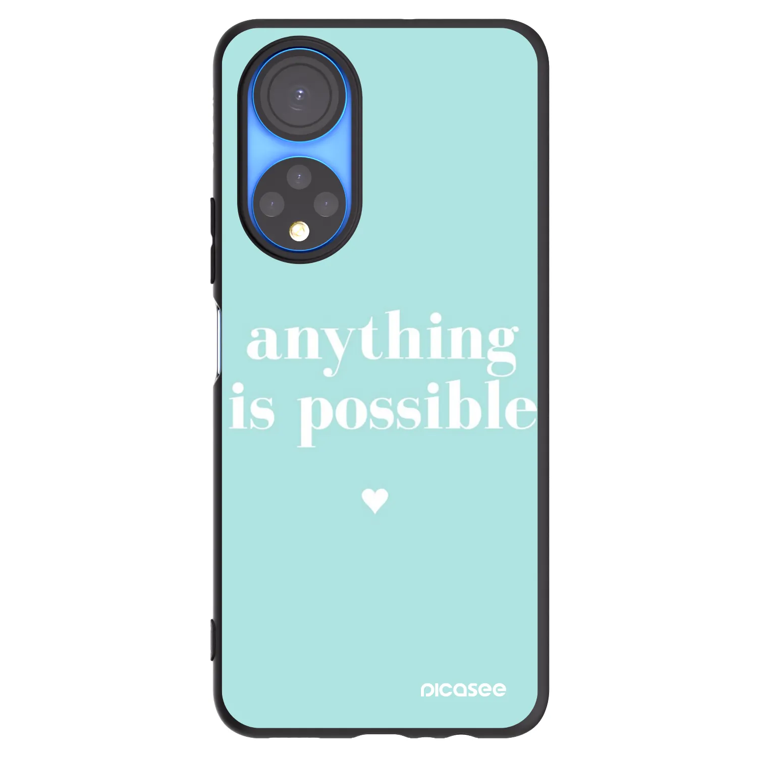 Picasee fekete szilikon tok az alábbi mobiltelefonokra Honor X7 - Anything is possible