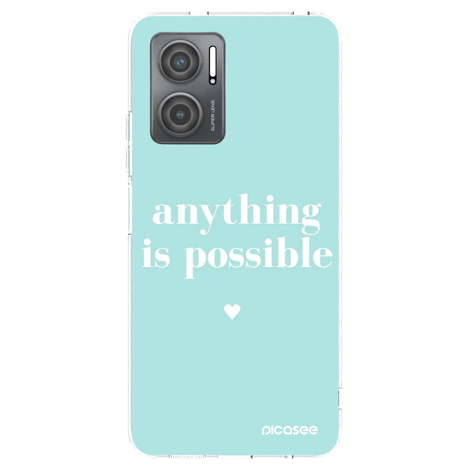 Picasee átlátszó szilikon tok az alábbi mobiltelefonokra Xiaomi Redmi 10 5G - Anything is possible