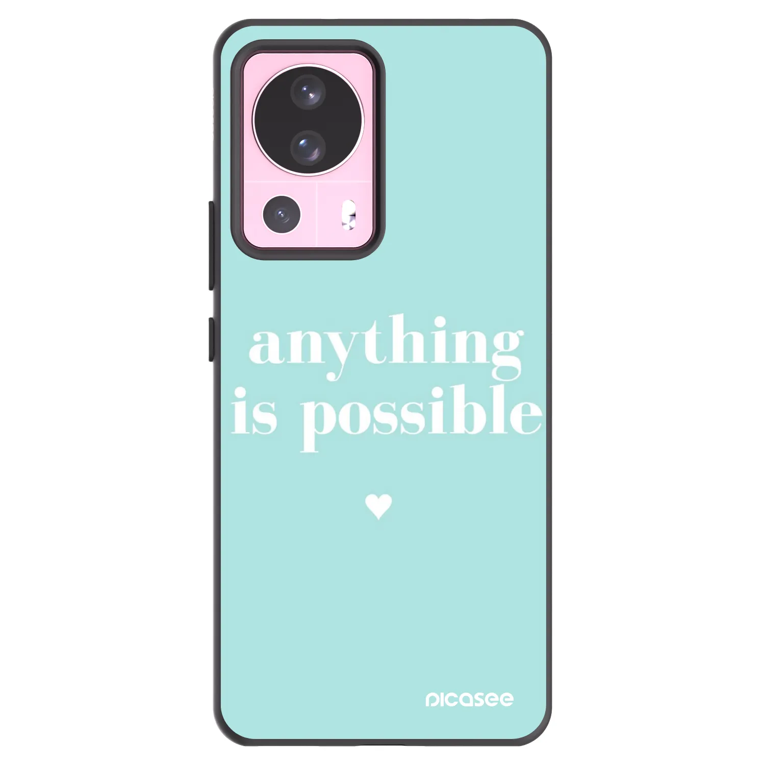 Picasee fekete szilikon tok az alábbi mobiltelefonokra Xiaomi 13 Lite - Anything is possible