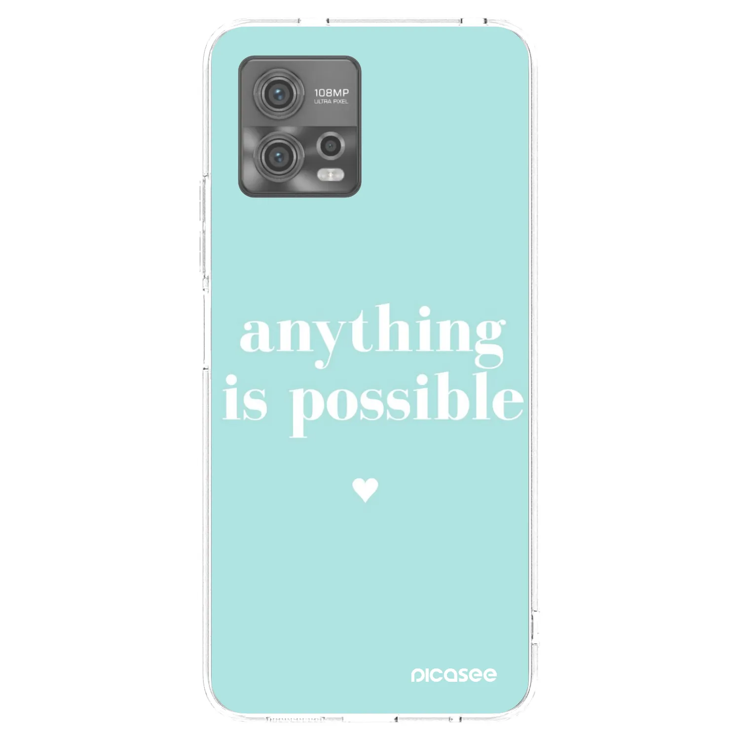 Picasee átlátszó szilikon tok az alábbi mobiltelefonokra Motorola Moto G72 - Anything is possible