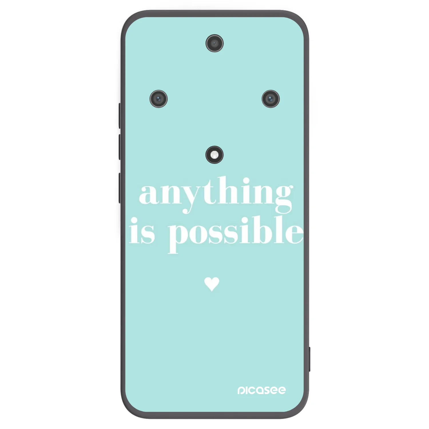 Picasee fekete szilikon tok az alábbi mobiltelefonokra Honor Magic5 Lite 5G - Anything is possible