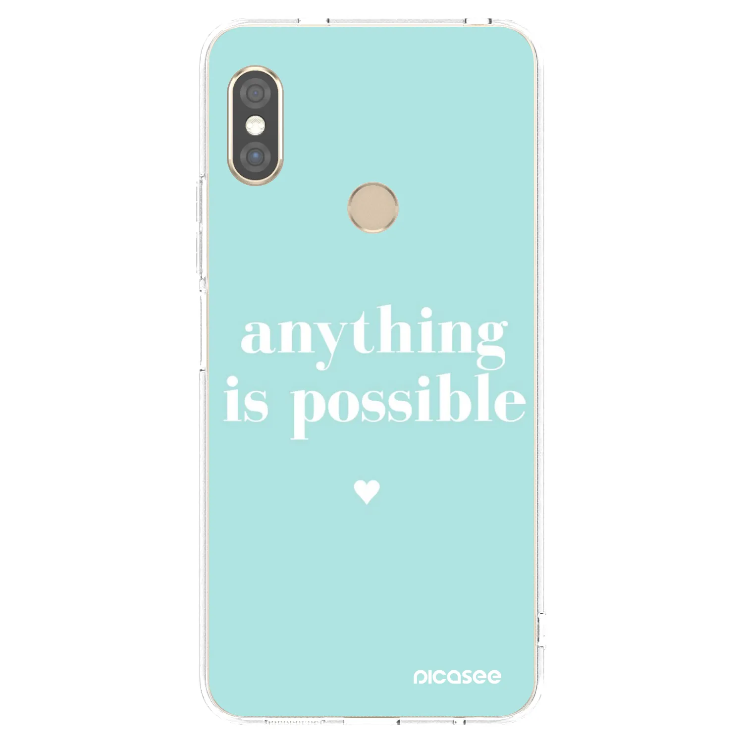 Picasee átlátszó szilikon tok az alábbi mobiltelefonokra Xiaomi Redmi Note 5 Global - Anything is possible