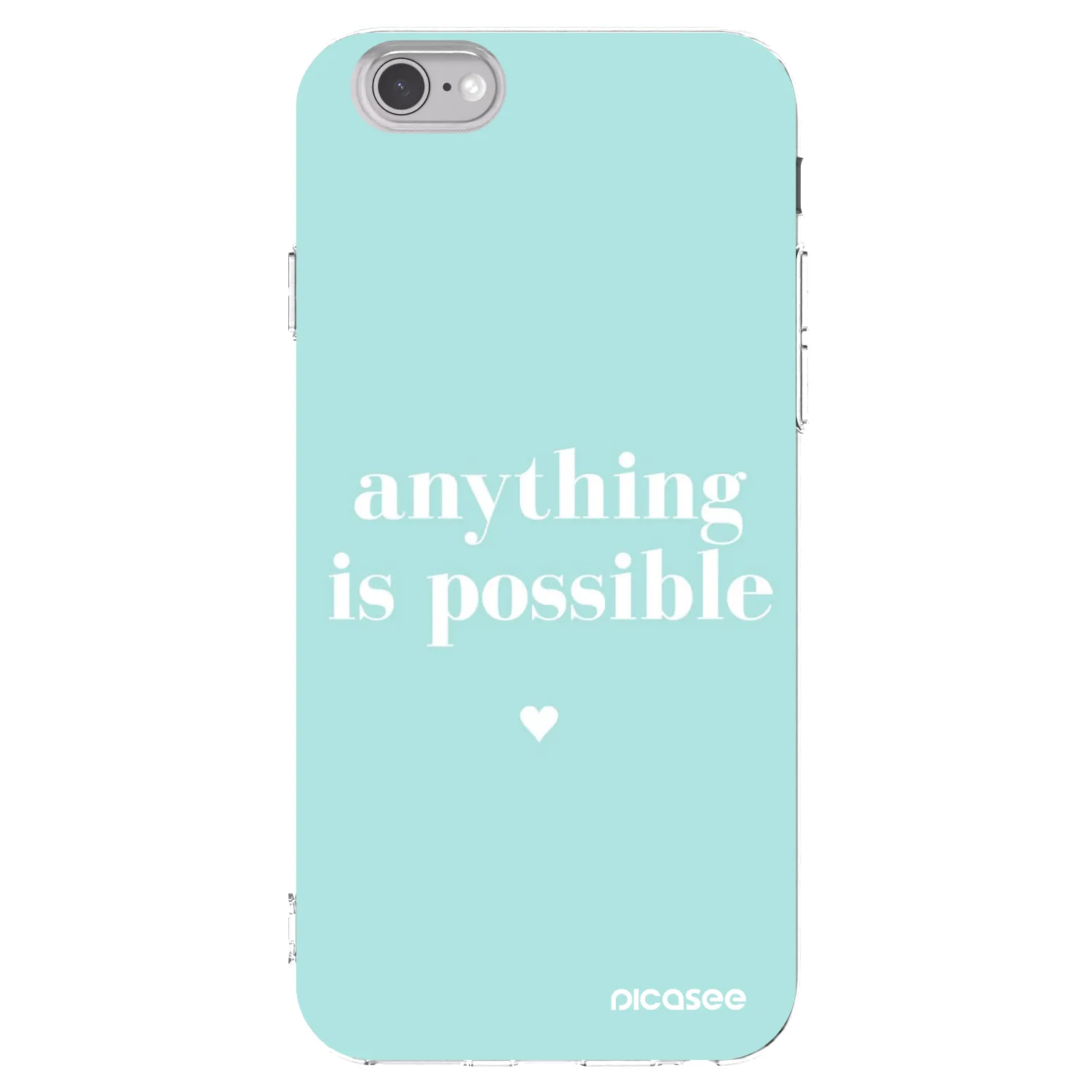 Picasee átlátszó szilikon tok az alábbi mobiltelefonokra Apple iPhone 6/6S - Anything is possible