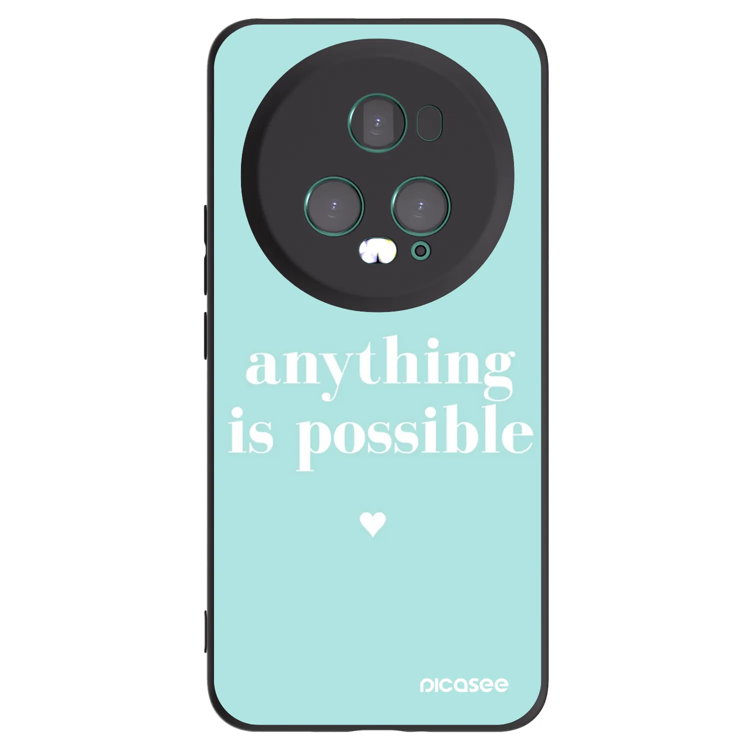Picasee fekete szilikon tok az alábbi mobiltelefonokra Honor Magic5 Pro - Anything is possible