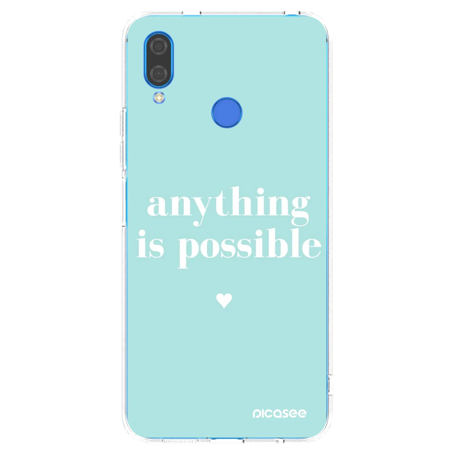 Picasee átlátszó szilikon tok az alábbi mobiltelefonokra Huawei Nova 3 - Anything is possible