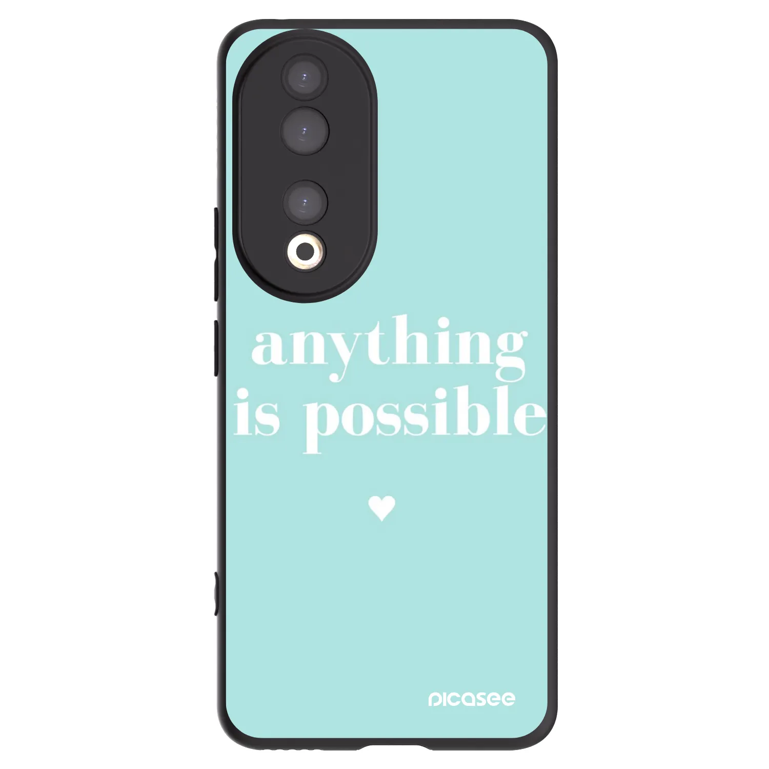 Picasee fekete szilikon tok az alábbi mobiltelefonokra Honor 90 5G - Anything is possible
