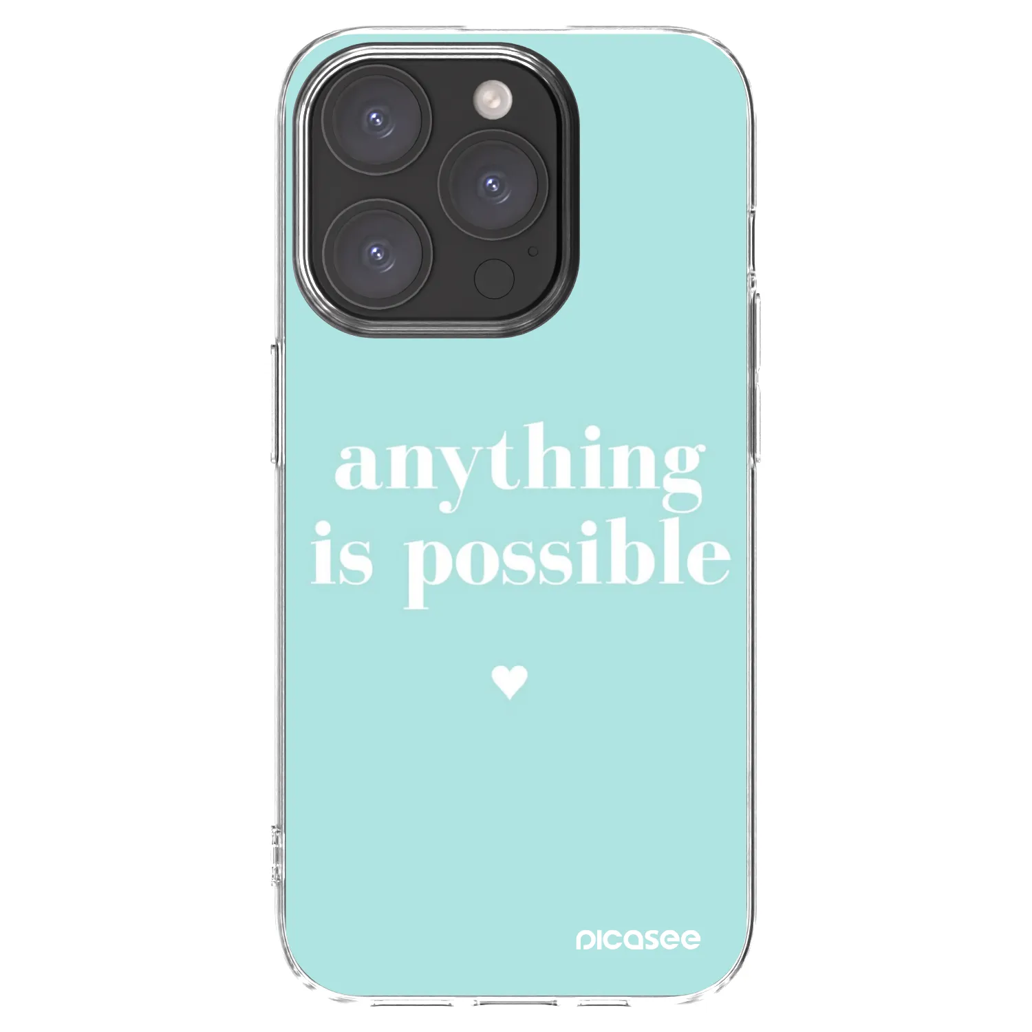 Picasee átlátszó szilikon tok az alábbi mobiltelefonokra Apple iPhone 15 Pro - Anything is possible