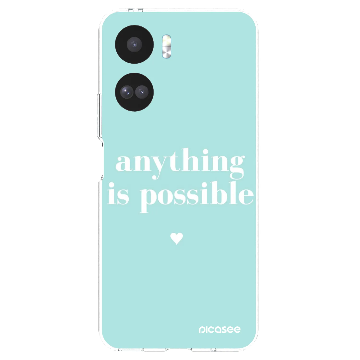 Picasee átlátszó szilikon tok az alábbi mobiltelefonokra Honor 90 Lite 5G - Anything is possible