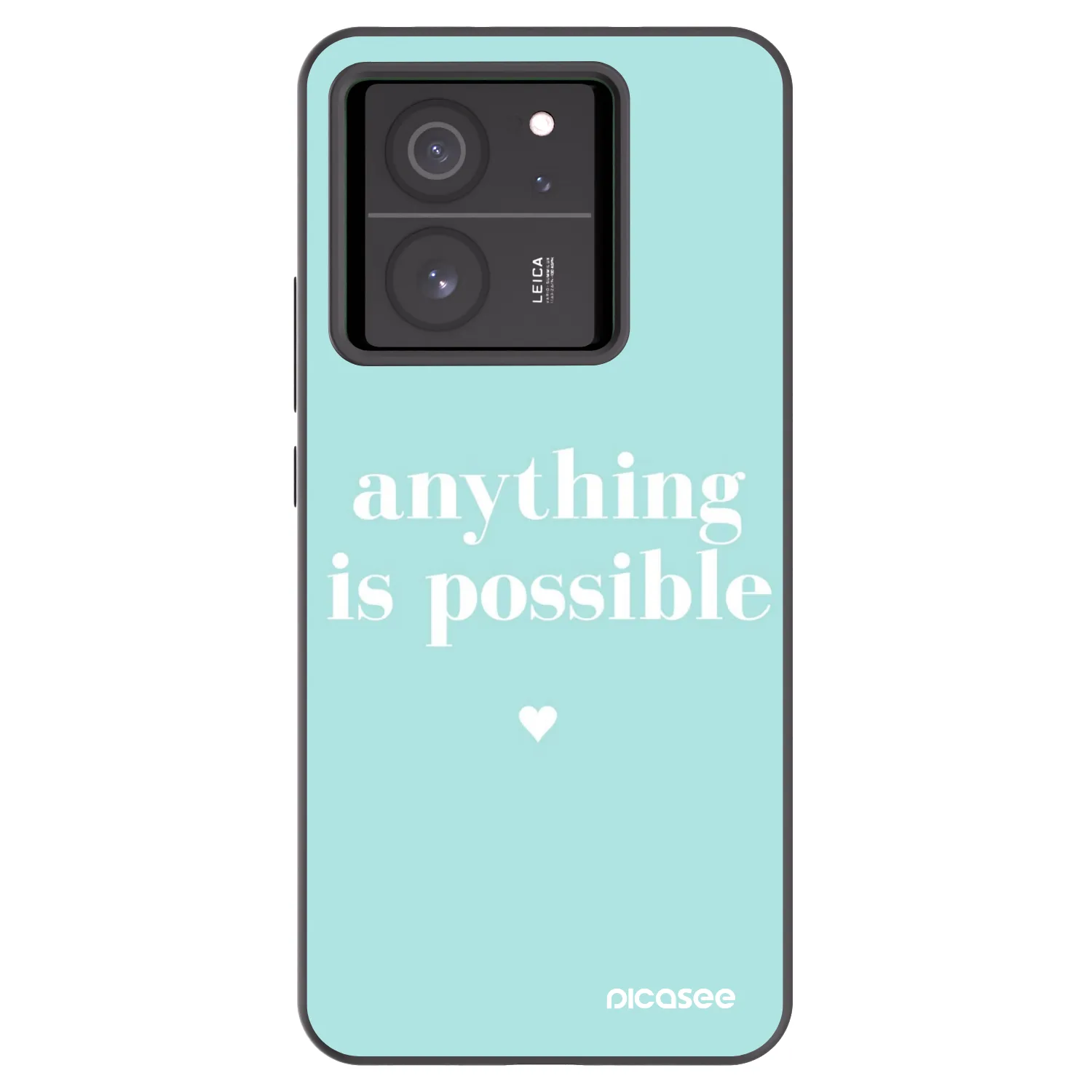 Picasee fekete szilikon tok az alábbi mobiltelefonokra Xiaomi 13T - Anything is possible