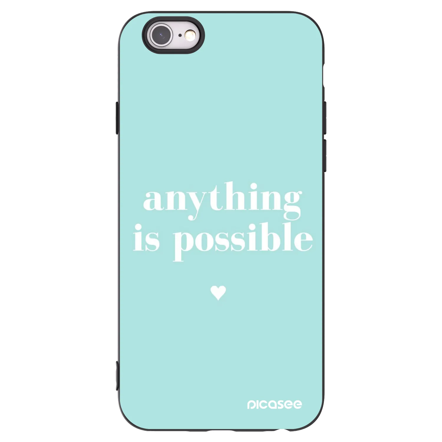 Picasee fekete szilikon tok az alábbi mobiltelefonokra Apple iPhone 6/6S - Anything is possible