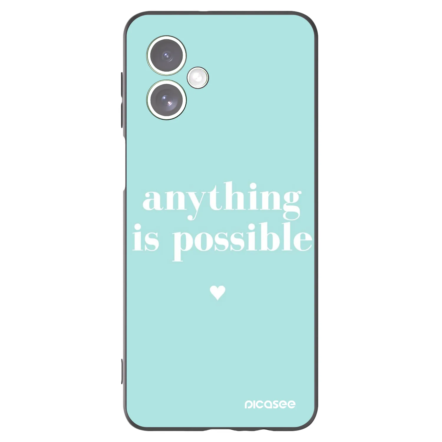 Picasee fekete szilikon tok az alábbi mobiltelefonokra Motorola Moto G54 5G - Anything is possible