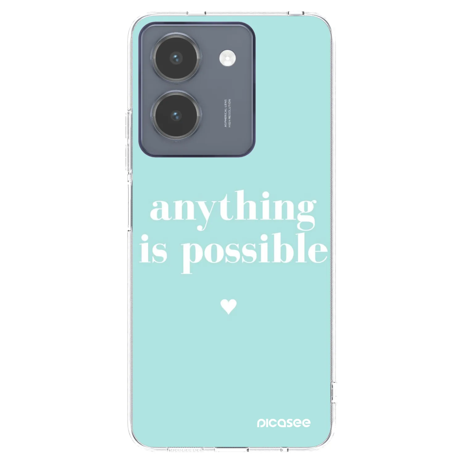 Picasee átlátszó szilikon tok az alábbi mobiltelefonokra Vivo Y36 4G - Anything is possible