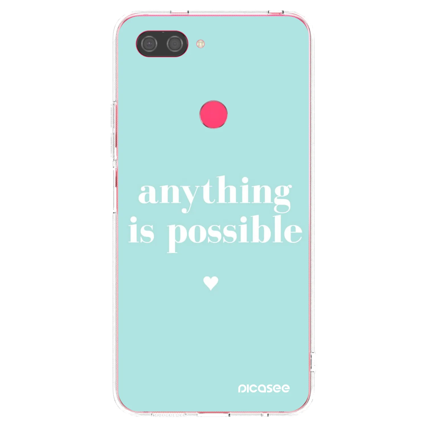 Picasee átlátszó szilikon tok az alábbi mobiltelefonokra Xiaomi Mi 8 Lite - Anything is possible