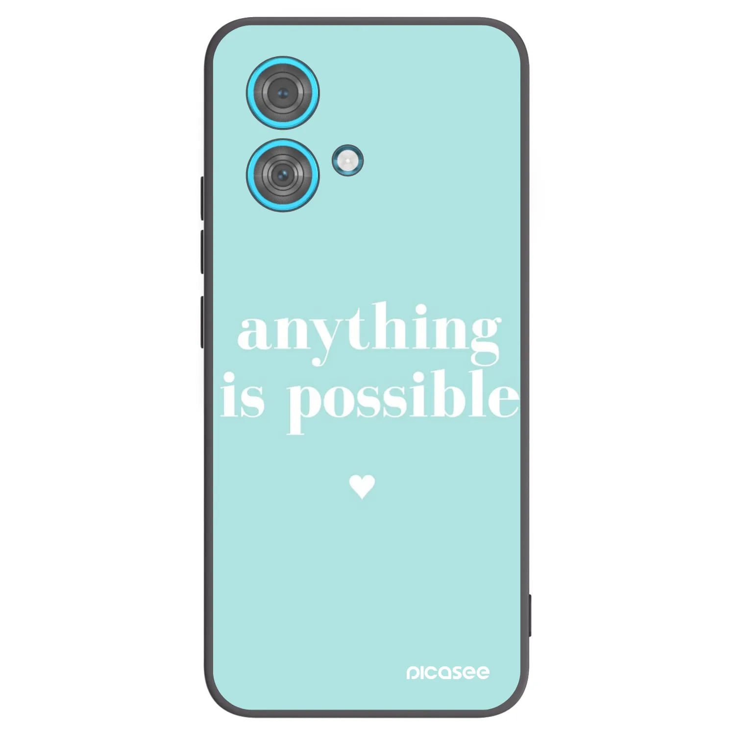 Picasee fekete szilikon tok az alábbi mobiltelefonokra Motorola Edge 40 Neo - Anything is possible