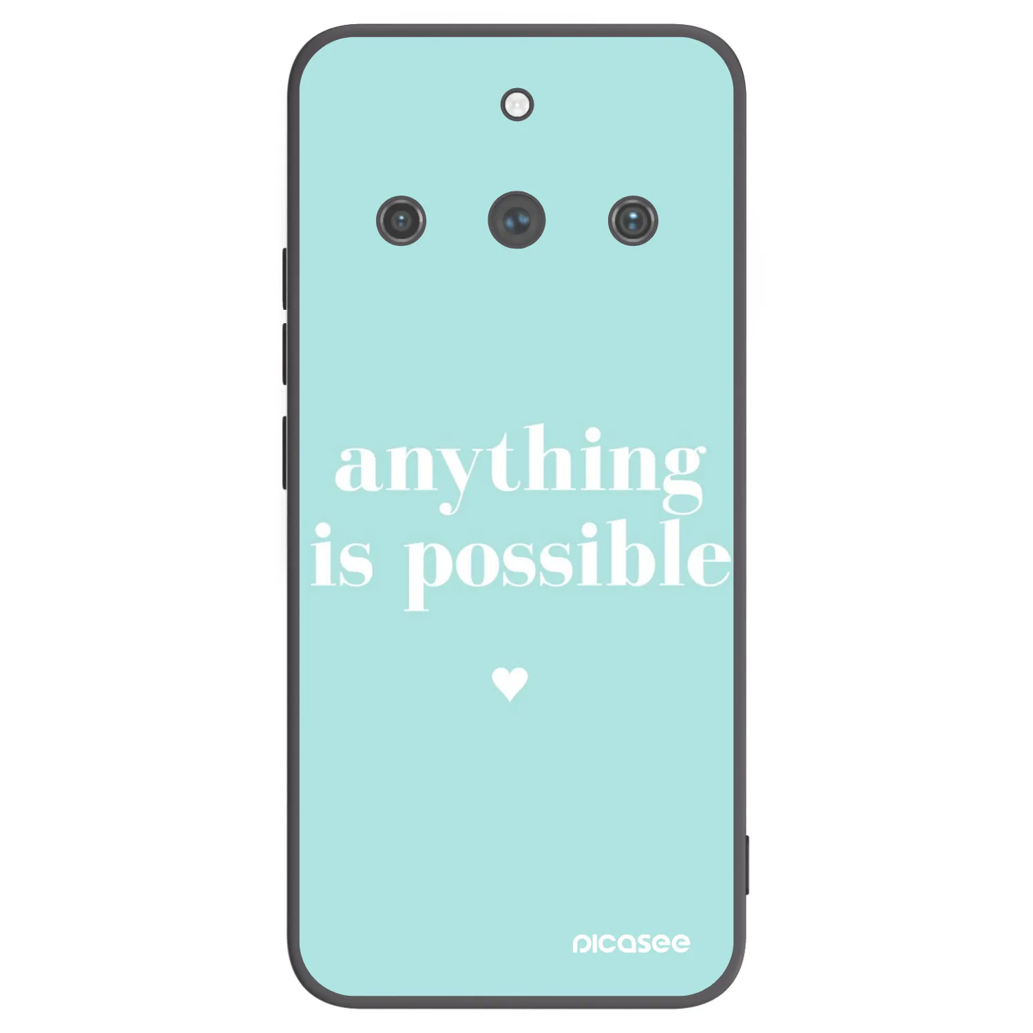 Picasee fekete szilikon tok az alábbi mobiltelefonokra Realme 11 Pro+ - Anything is possible