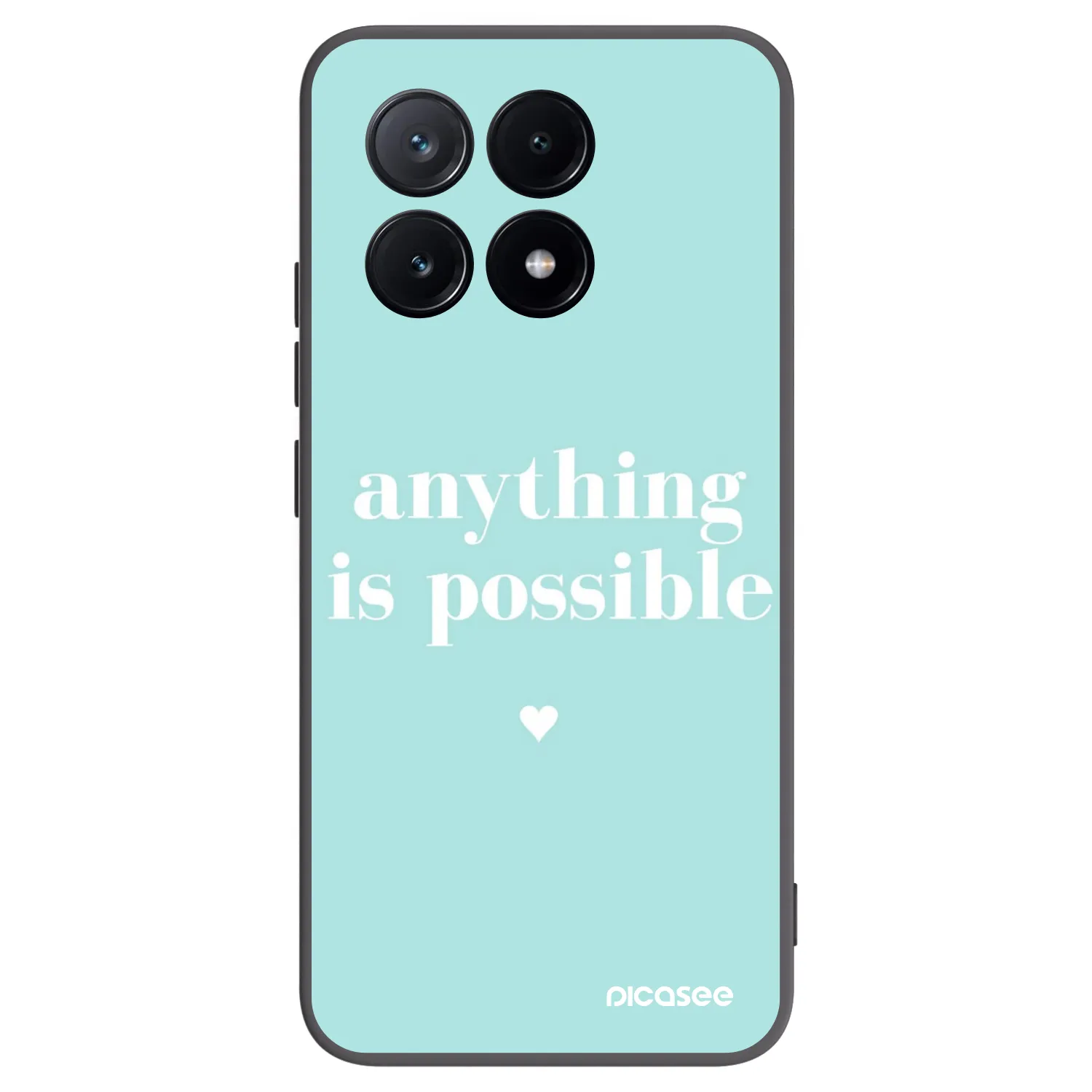 Picasee fekete szilikon tok az alábbi mobiltelefonokra Xiaomi Poco X6 Pro - Anything is possible