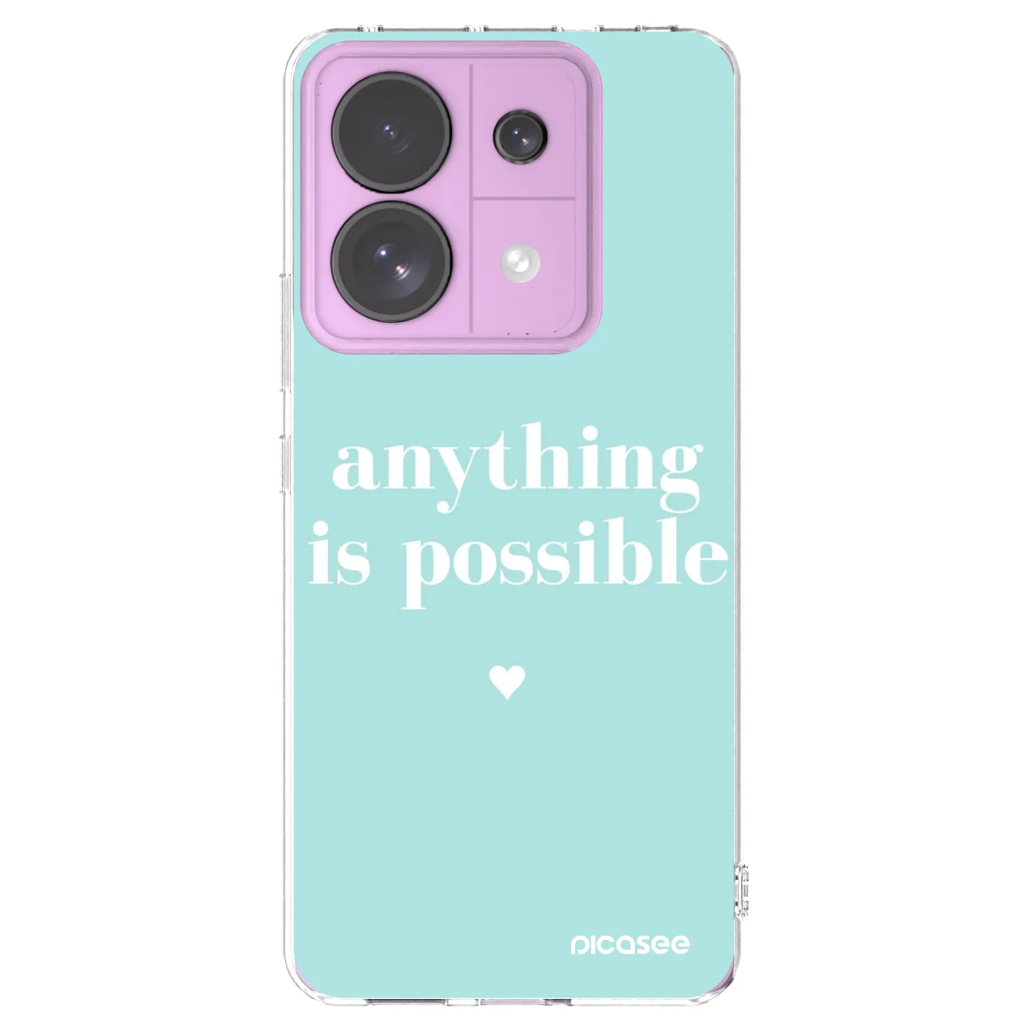 Picasee átlátszó szilikon tok az alábbi mobiltelefonokra Xiaomi Redmi Note 13 Pro 5G - Anything is possible