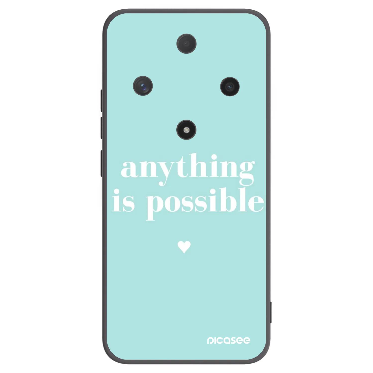 Picasee fekete szilikon tok az alábbi mobiltelefonokra Honor Magic6 Lite 5G - Anything is possible