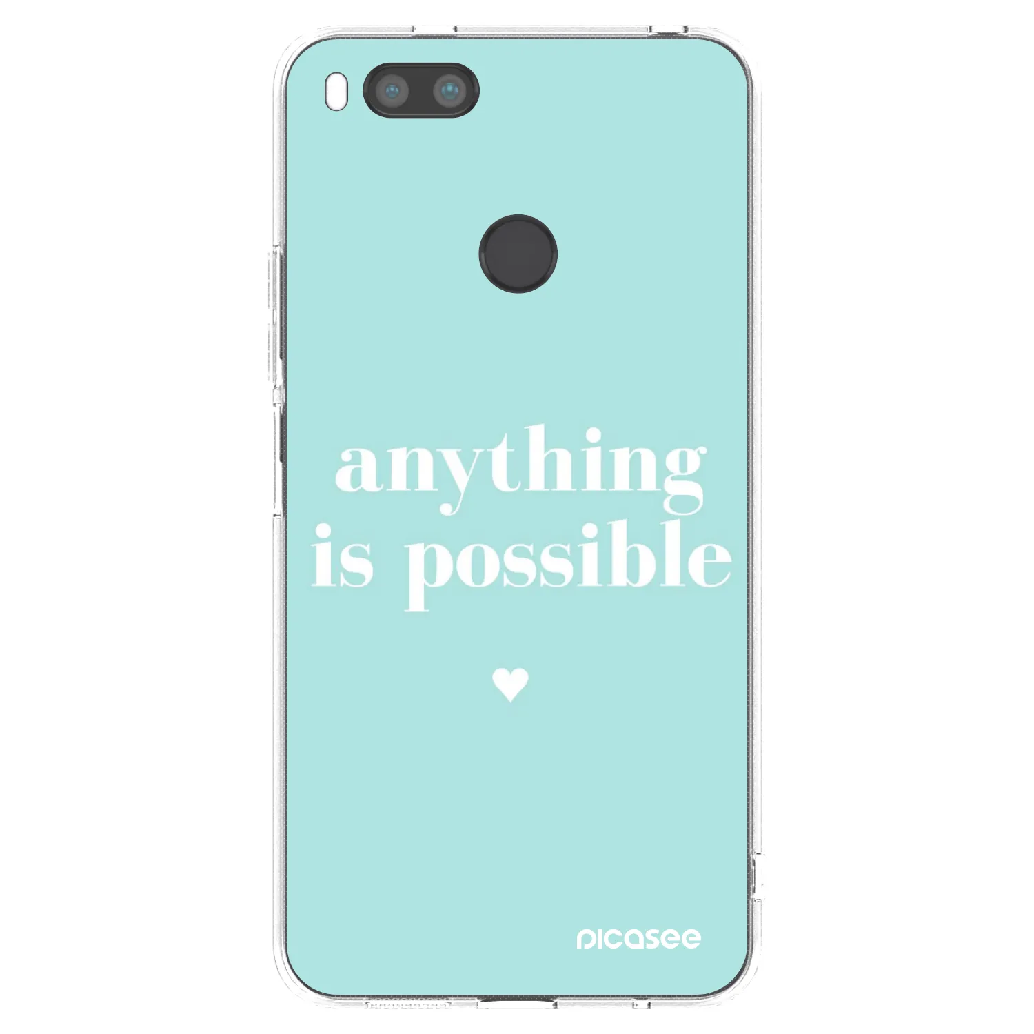 Picasee átlátszó szilikon tok az alábbi mobiltelefonokra Xiaomi Mi A1 Global - Anything is possible