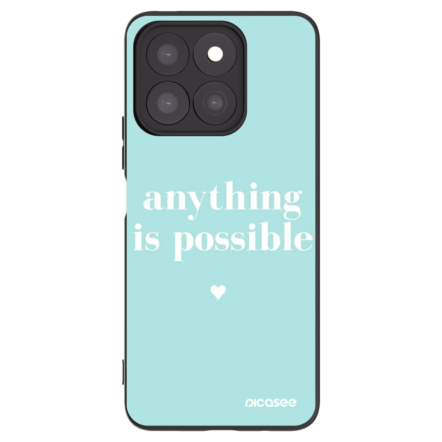 Picasee fekete szilikon tok az alábbi mobiltelefonokra Honor X8b - Anything is possible