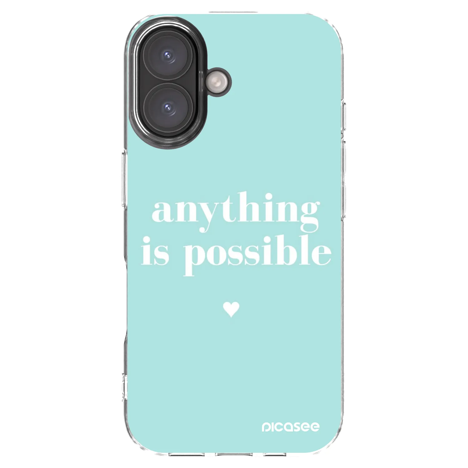Picasee átlátszó szilikon tok az alábbi mobiltelefonokra Apple iPhone 16 - Anything is possible