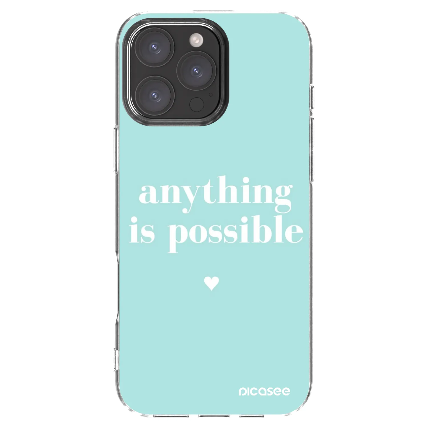 Picasee átlátszó szilikon tok az alábbi mobiltelefonokra Apple iPhone 16 Pro Max - Anything is possible