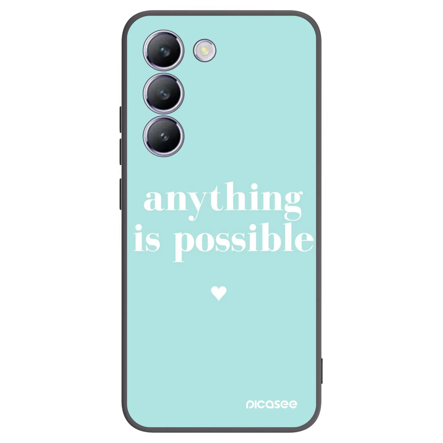 Picasee fekete szilikon tok az alábbi mobiltelefonokra Vivo V40 SE 5G - Anything is possible