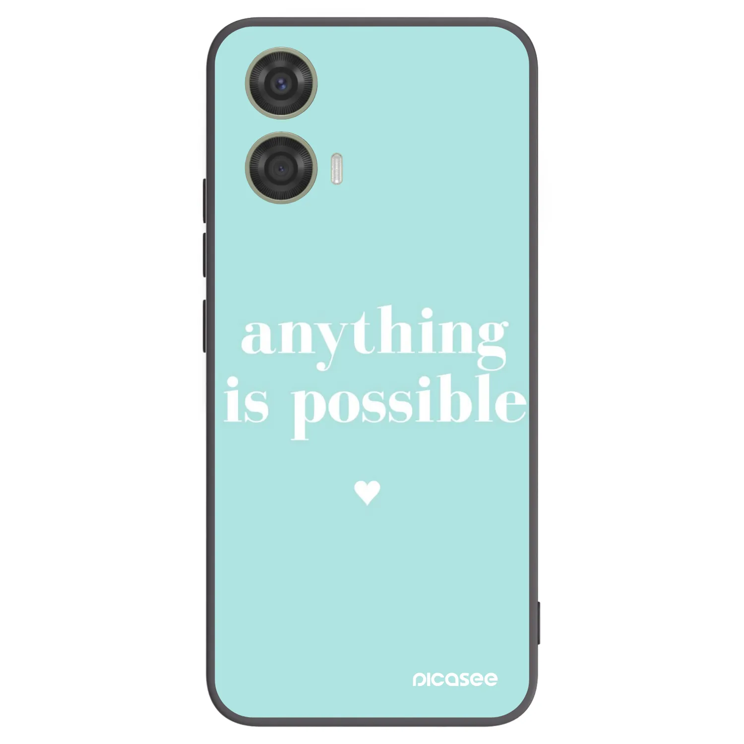 Picasee fekete szilikon tok az alábbi mobiltelefonokra Motorola Moto G24 - Anything is possible