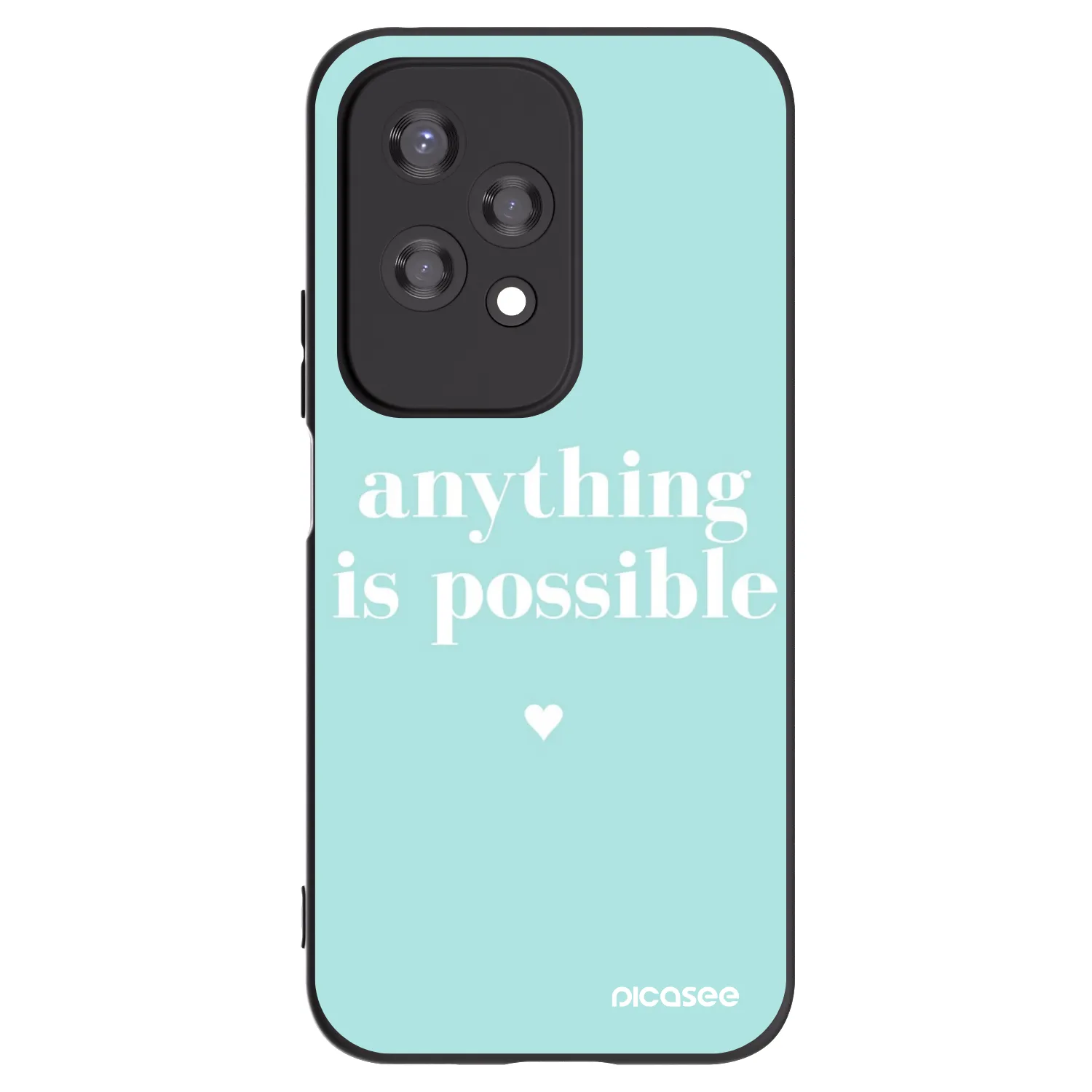 Picasee fekete szilikon tok az alábbi mobiltelefonokra Honor 200 Lite - Anything is possible