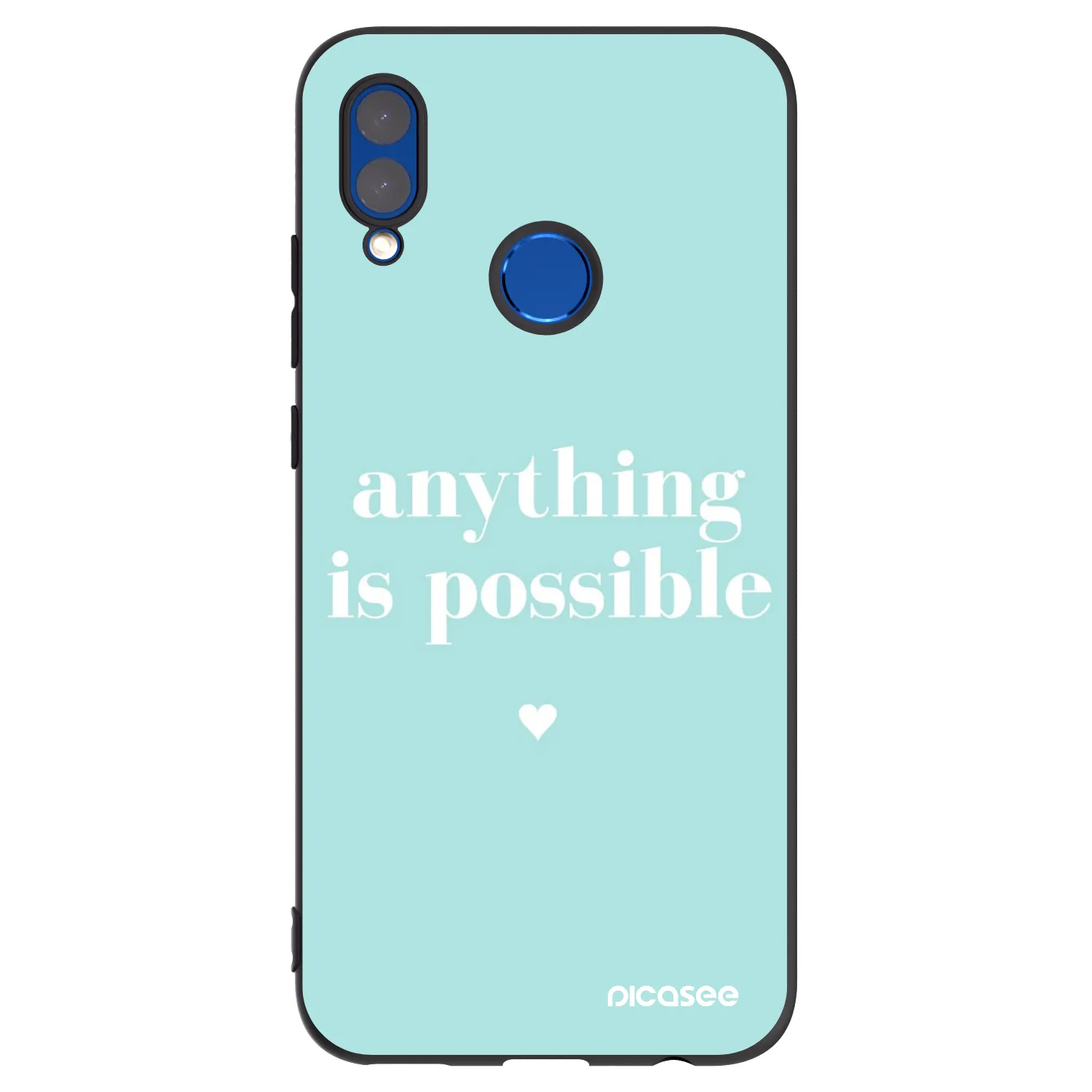 Picasee fekete szilikon tok az alábbi mobiltelefonokra Huawei P Smart 2019 - Anything is possible