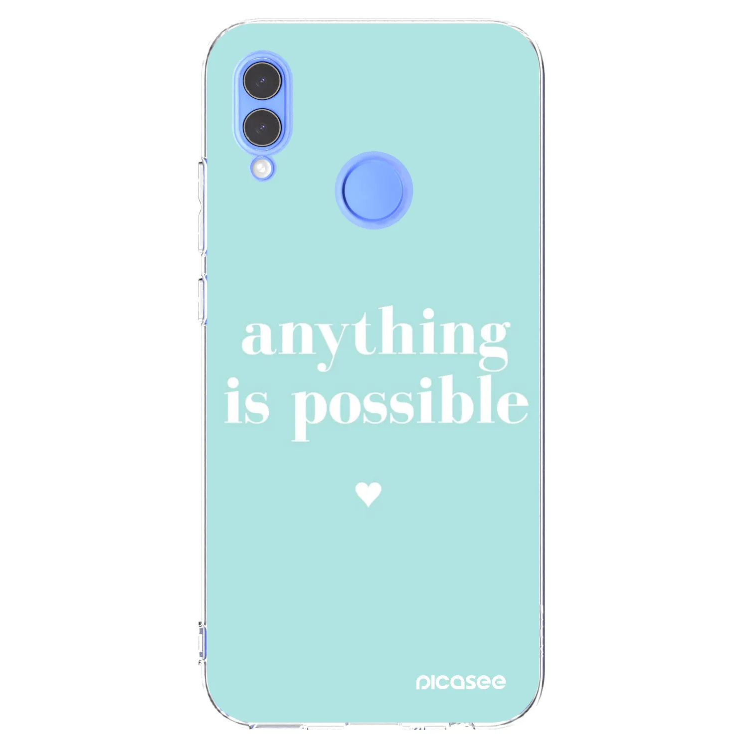 Picasee átlátszó szilikon tok az alábbi mobiltelefonokra Huawei P Smart 2019 - Anything is possible