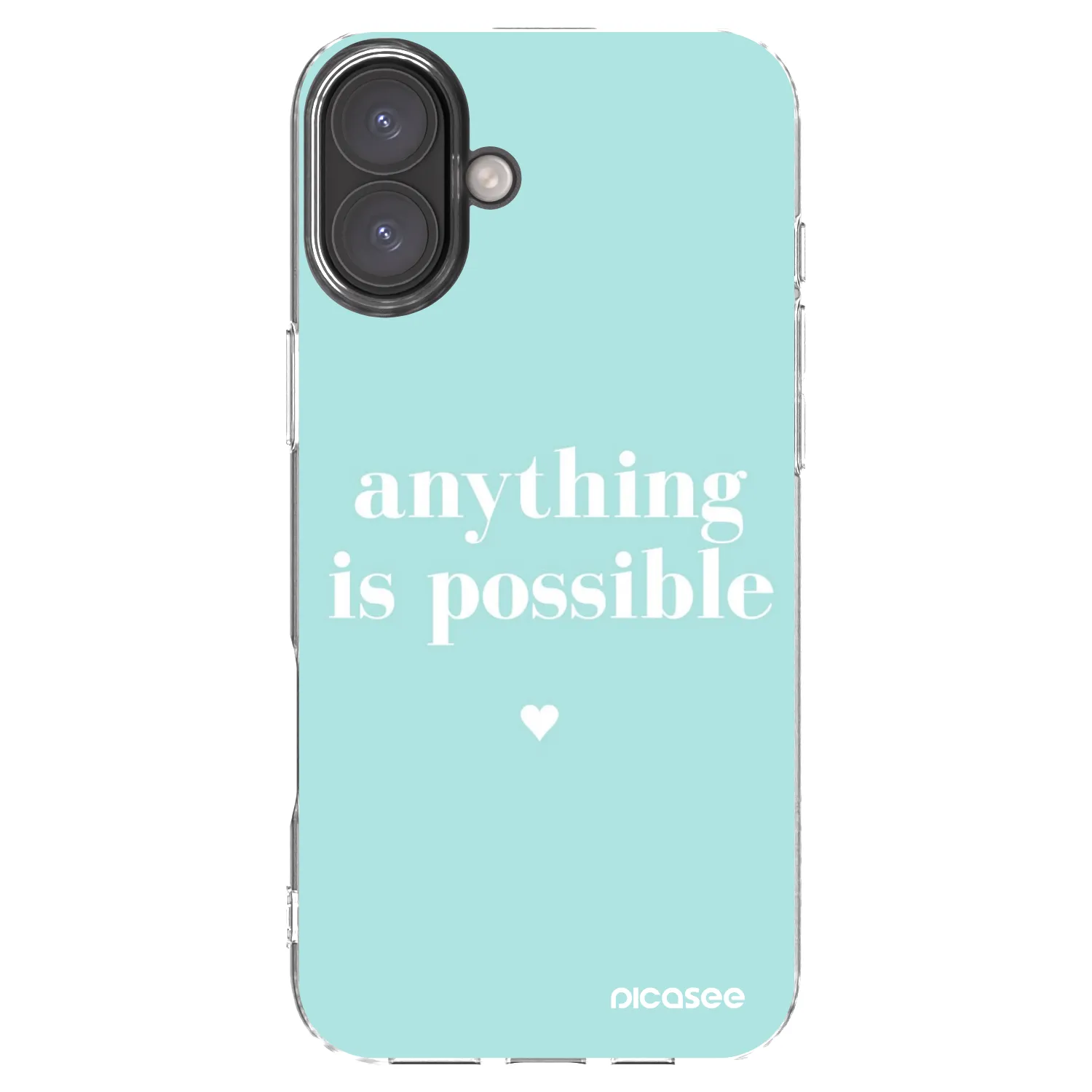 Picasee átlátszó szilikon tok az alábbi mobiltelefonokra Apple iPhone 16 Plus - Anything is possible