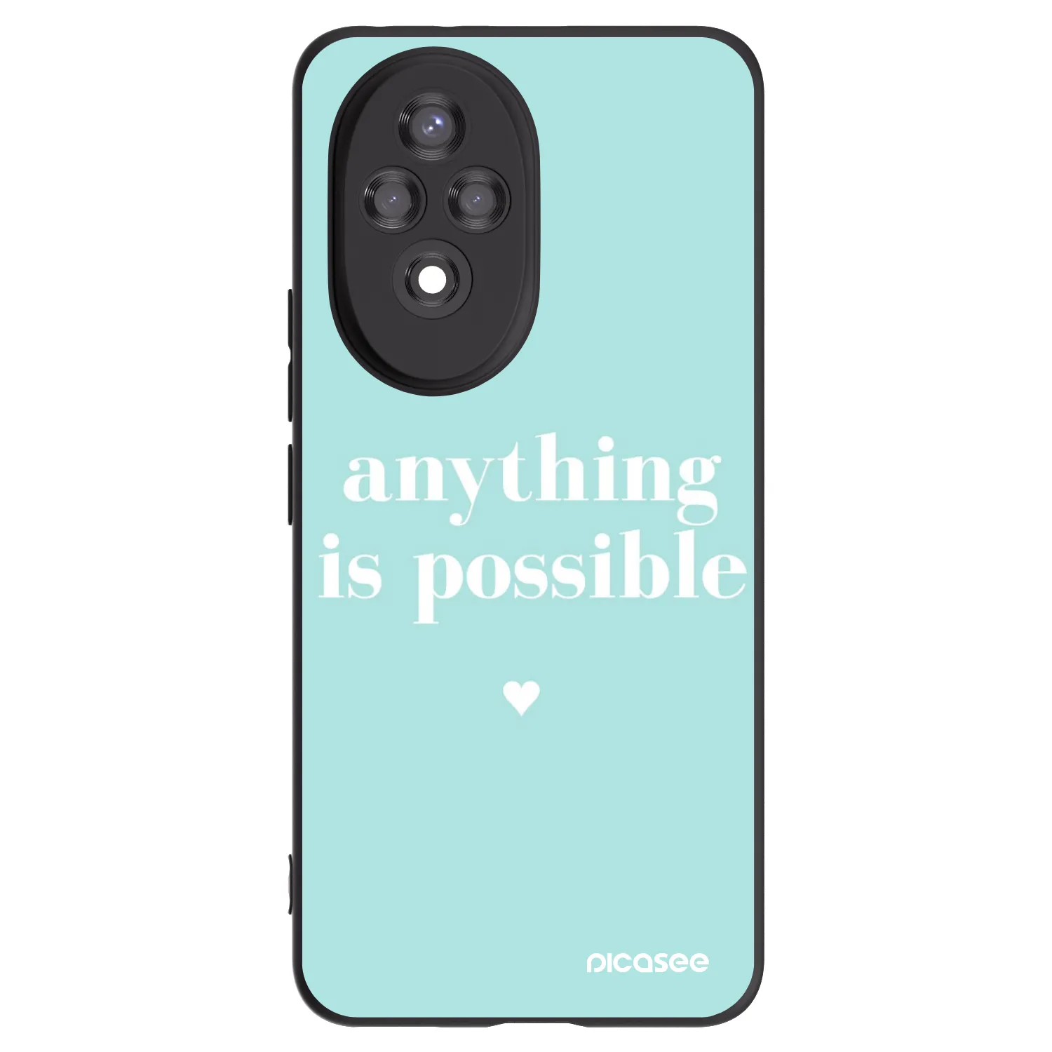 Picasee fekete szilikon tok az alábbi mobiltelefonokra Honor 200 Pro 5G - Anything is possible