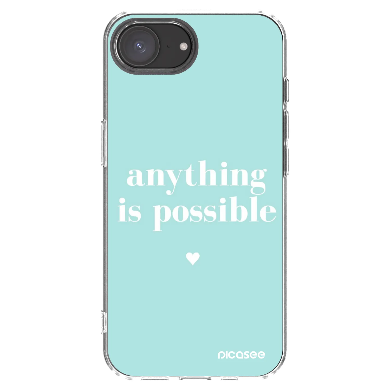 Picasee átlátszó szilikon tok az alábbi mobiltelefonokra Apple iPhone 16e - Anything is possible