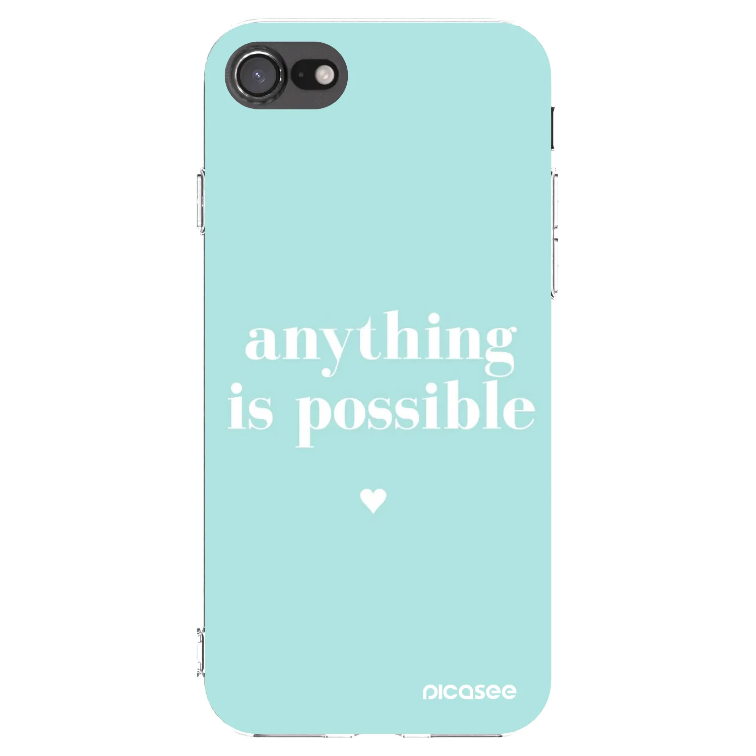 Picasee átlátszó szilikon tok az alábbi mobiltelefonokra Apple iPhone 7 - Anything is possible