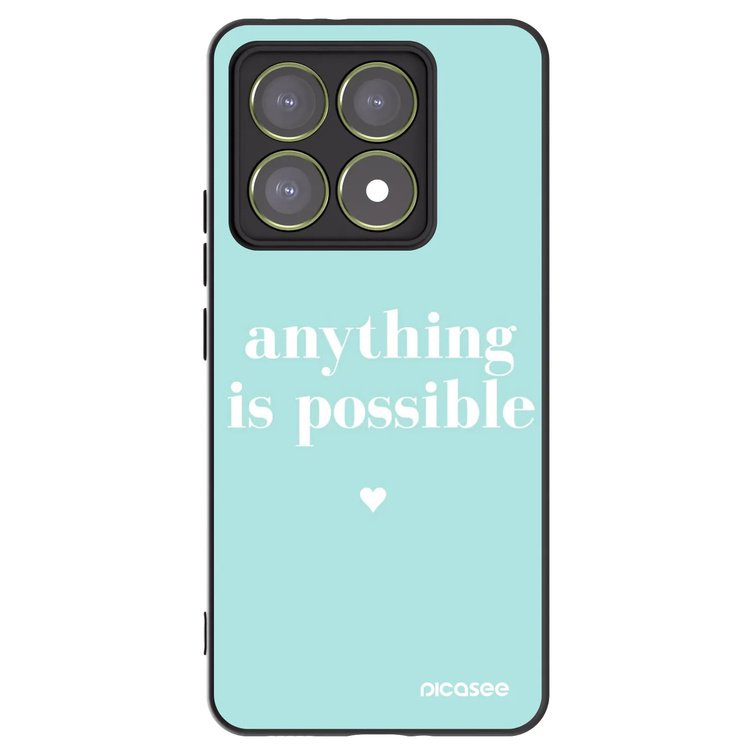 Picasee fekete szilikon tok az alábbi mobiltelefonokra Xiaomi 14T - Anything is possible