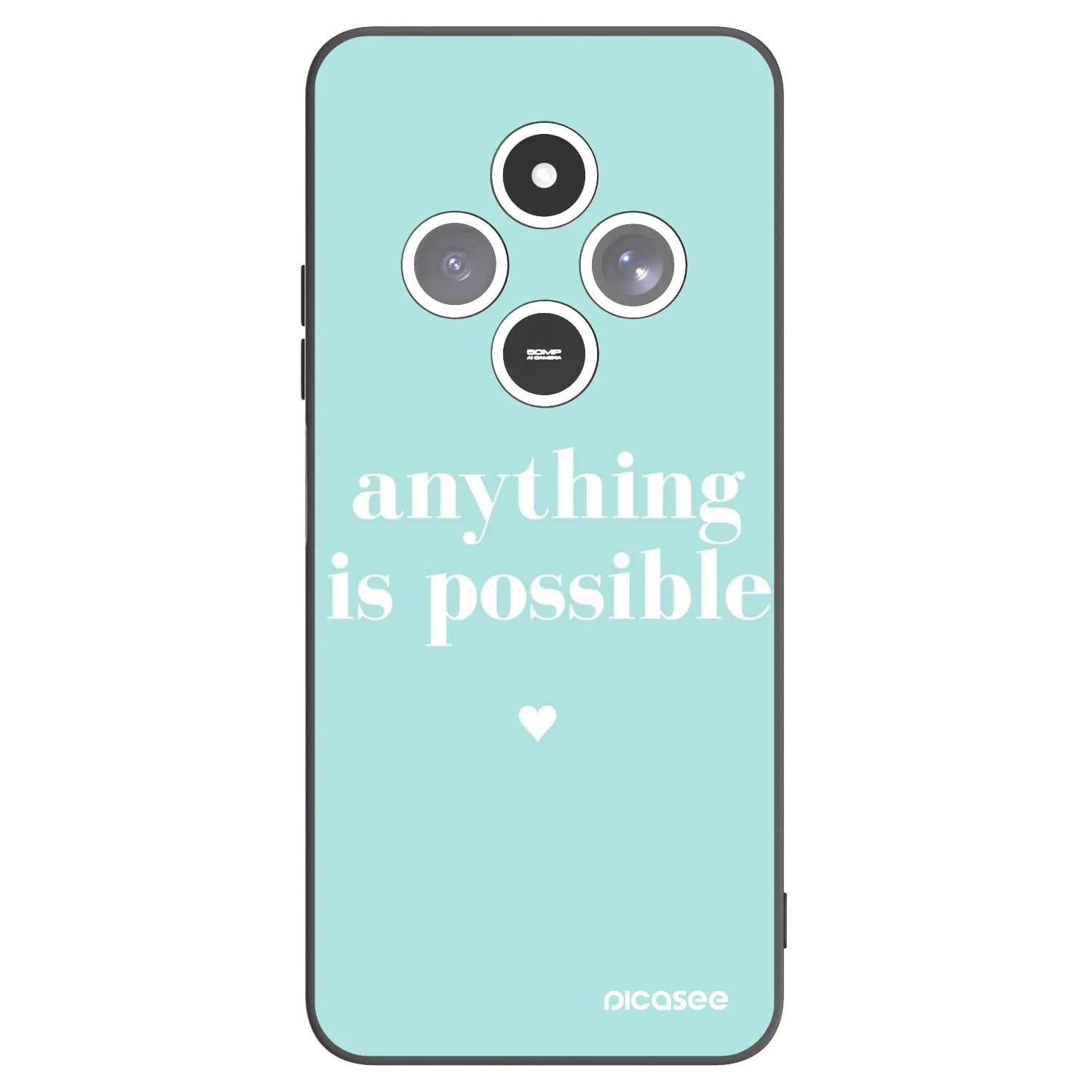 Picasee fekete szilikon tok az alábbi mobiltelefonokra Xiaomi Redmi 14C - Anything is possible
