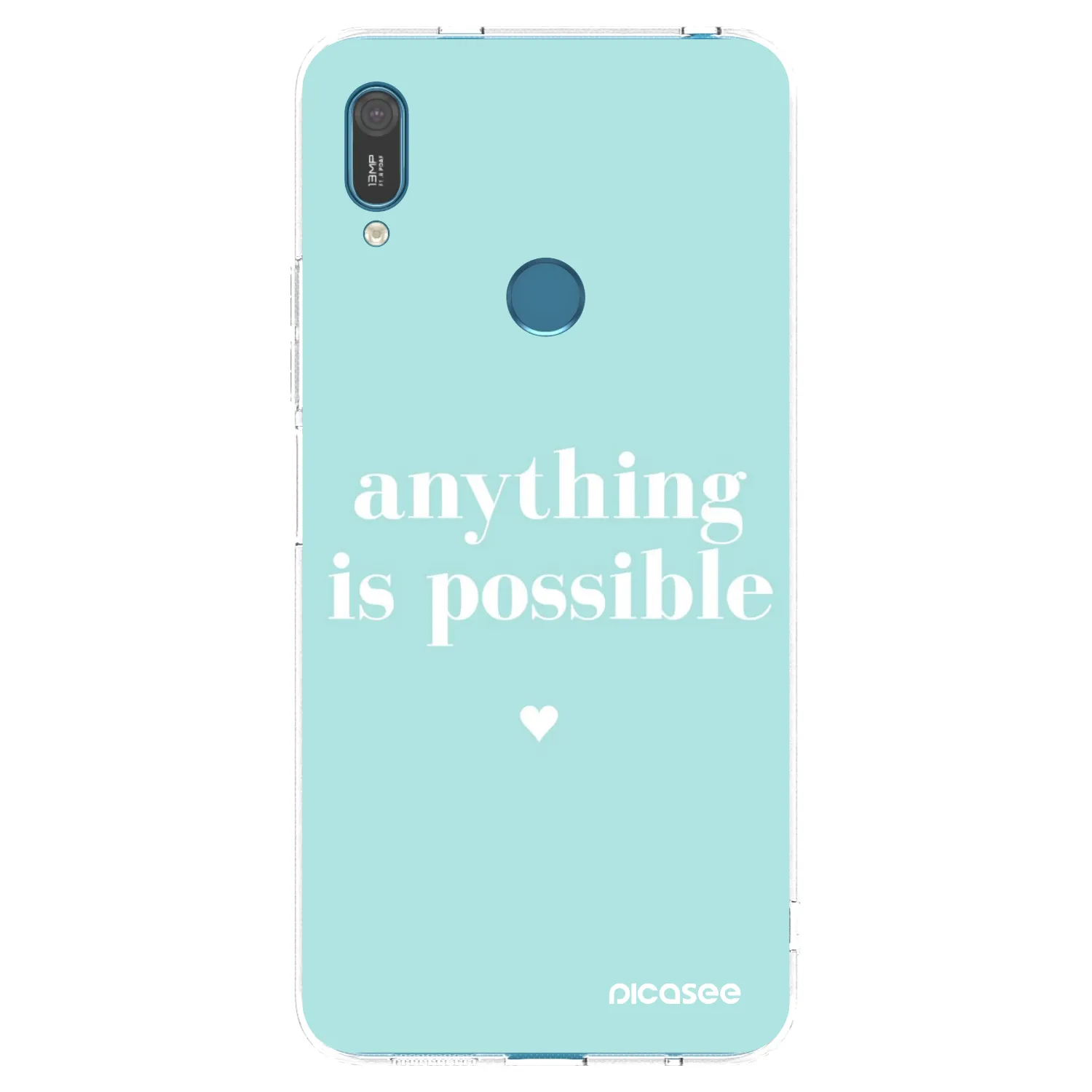 Picasee átlátszó szilikon tok az alábbi mobiltelefonokra Huawei Y7 2019 - Anything is possible