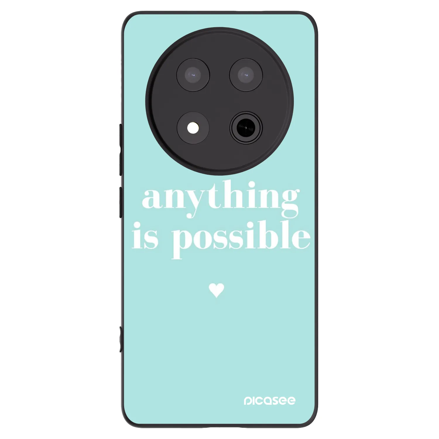 Picasee fekete szilikon tok az alábbi mobiltelefonokra Honor Magic7 Lite 5G - Anything is possible