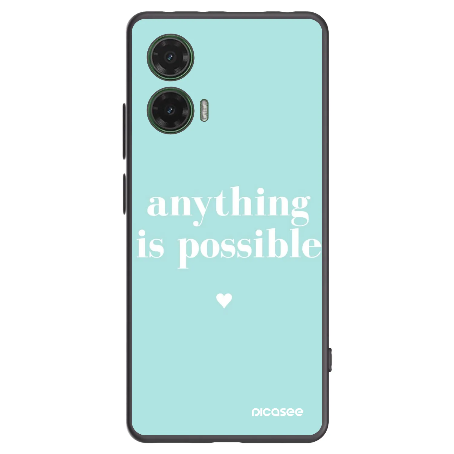 Picasee fekete szilikon tok az alábbi mobiltelefonokra Motorola Moto G35 5G - Anything is possible
