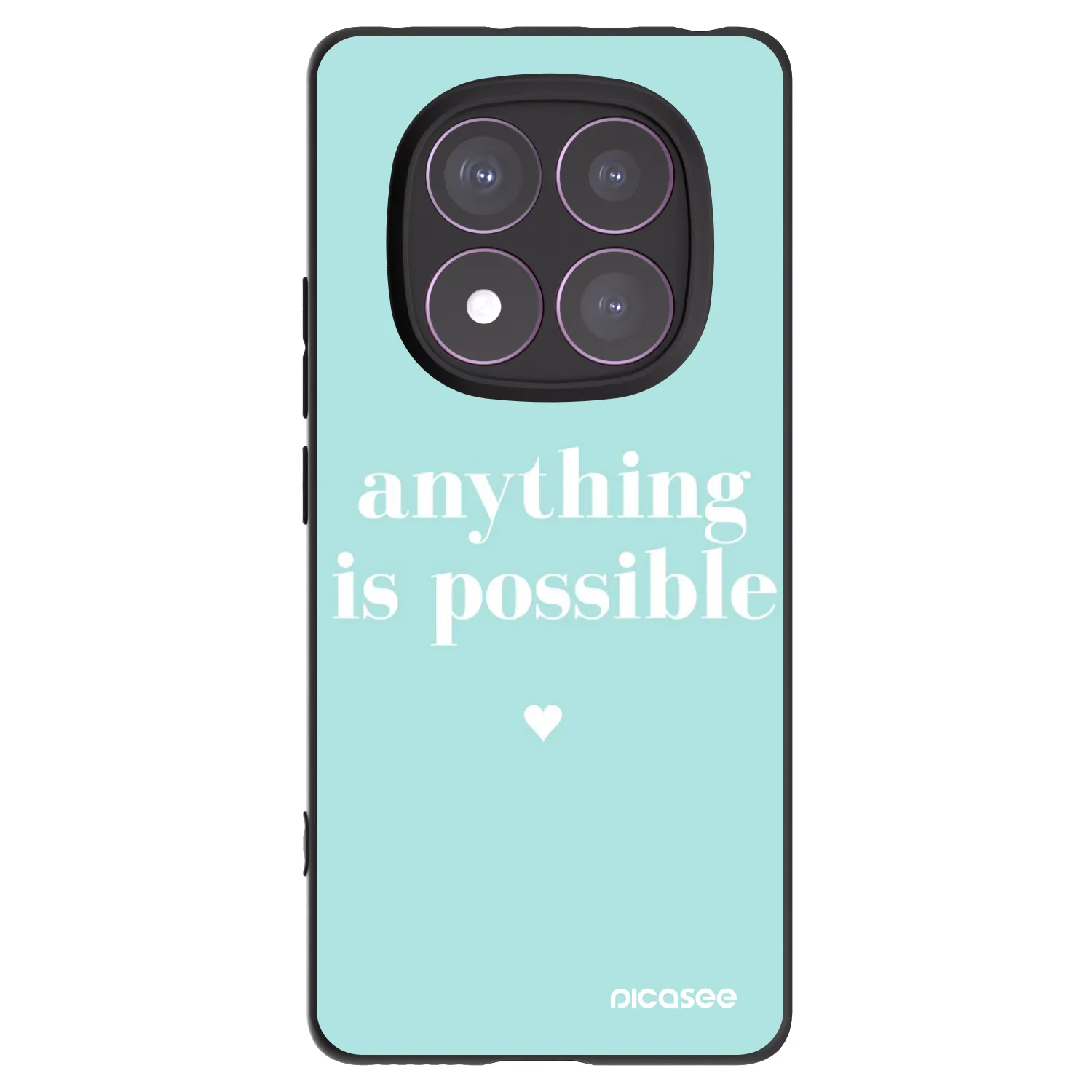 Picasee fekete szilikon tok az alábbi mobiltelefonokra Xiaomi Redmi Note 14 Pro 4G - Anything is possible