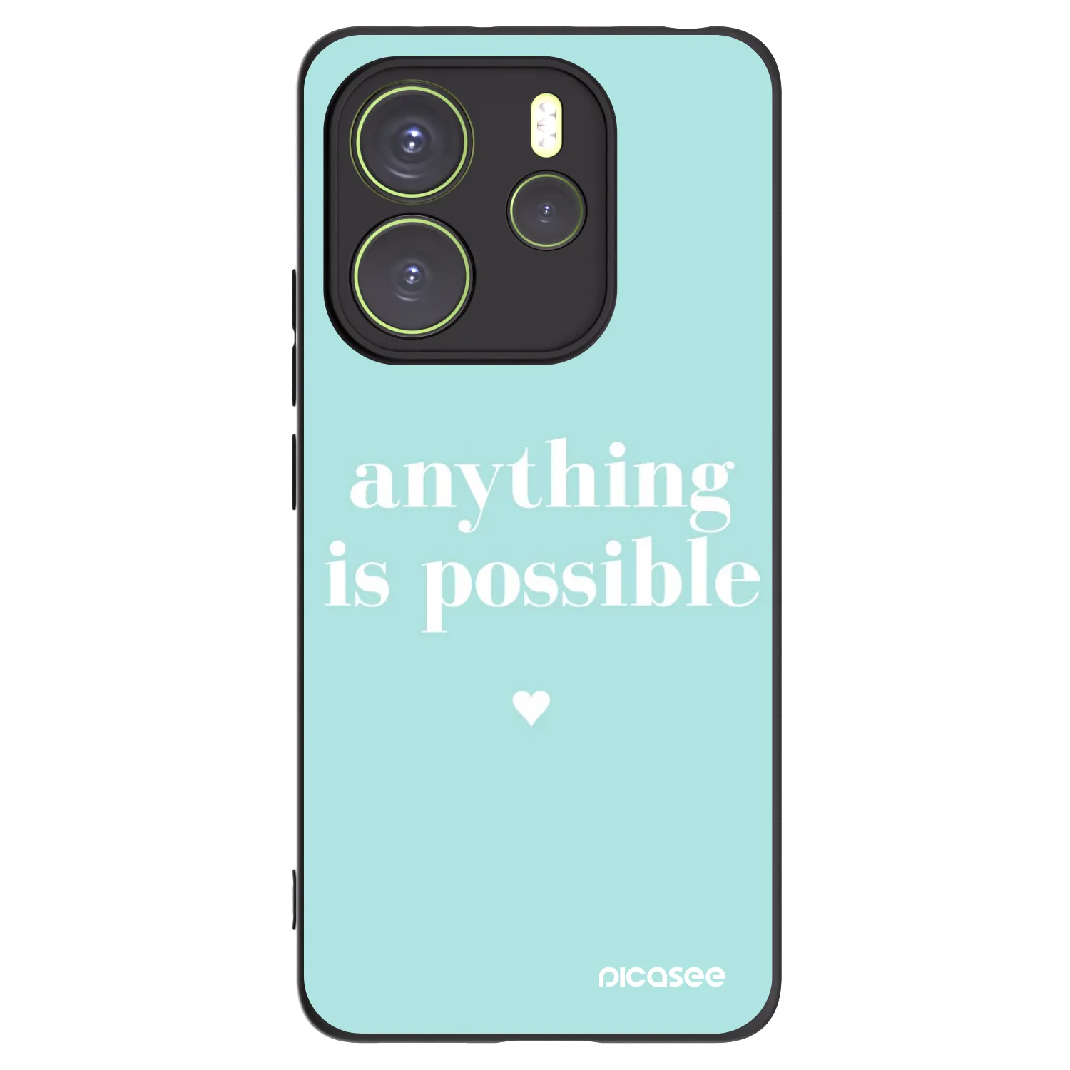 Picasee fekete szilikon tok az alábbi mobiltelefonokra Xiaomi Redmi Note 14 4G - Anything is possible