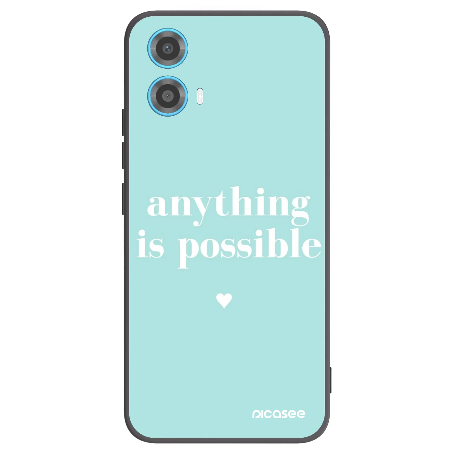 Picasee fekete szilikon tok az alábbi mobiltelefonokra Motorola Moto G34 5G - Anything is possible