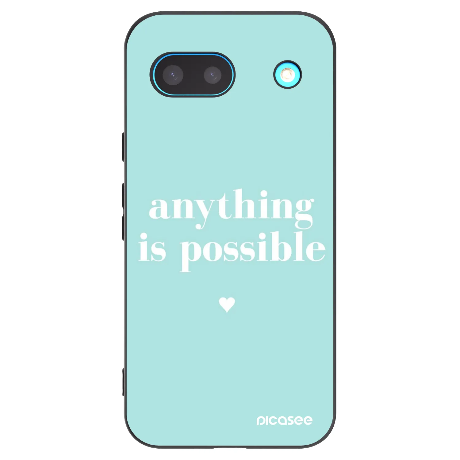 Picasee fekete szilikon tok az alábbi mobiltelefonokra Google Pixel 8a - Anything is possible