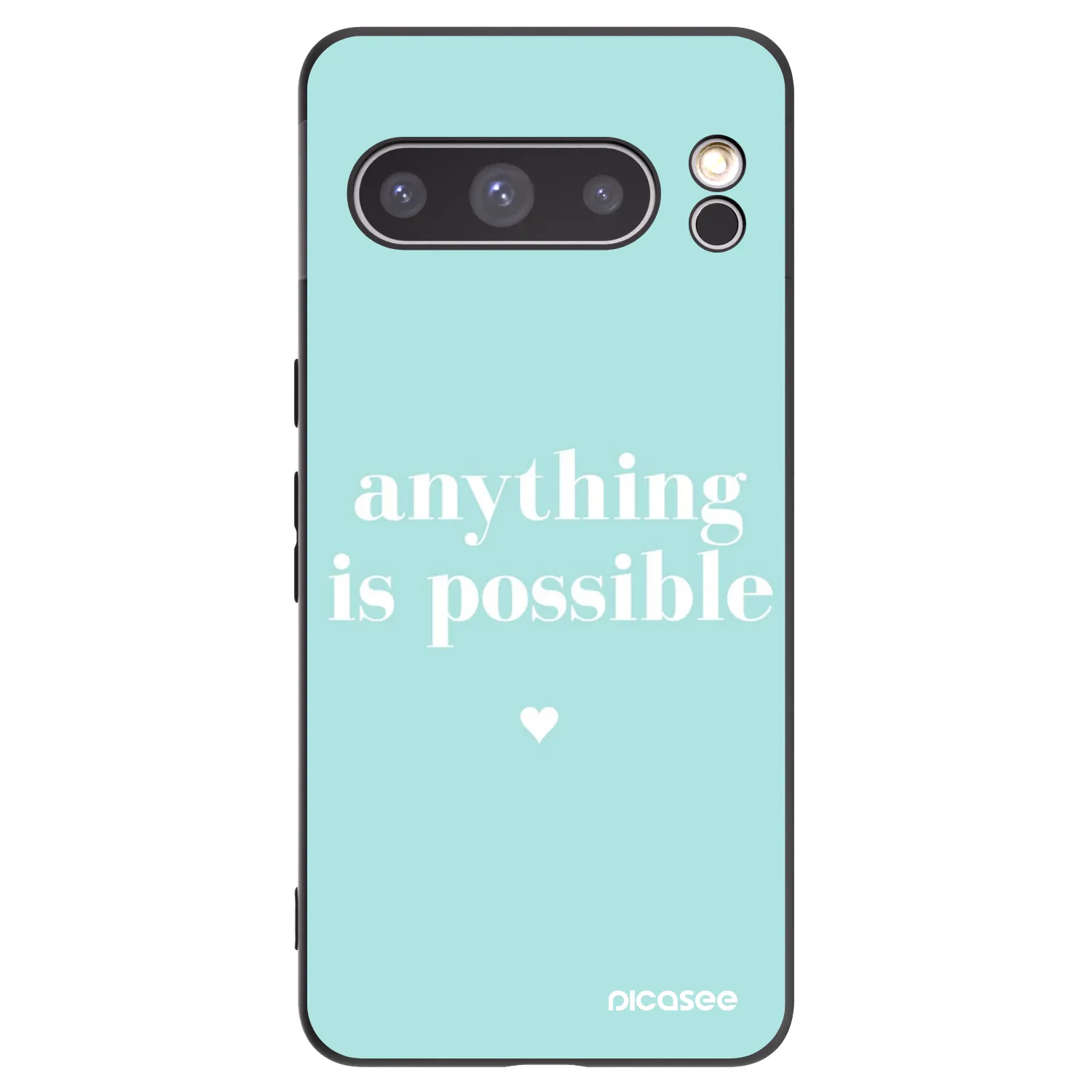 Picasee fekete szilikon tok az alábbi mobiltelefonokra Google Pixel 8 Pro - Anything is possible