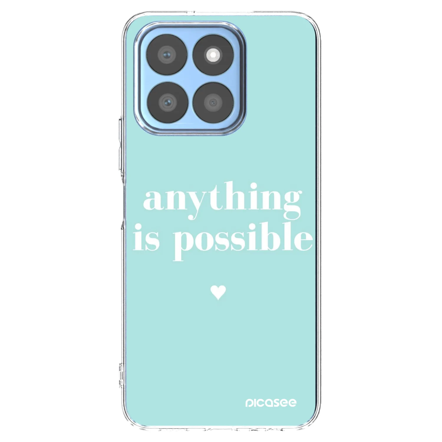 Picasee átlátszó szilikon tok az alábbi mobiltelefonokra Honor X8c - Anything is possible